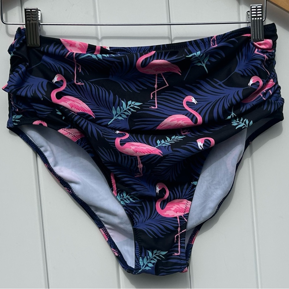 Flamingo Print Women's Swim Bottom